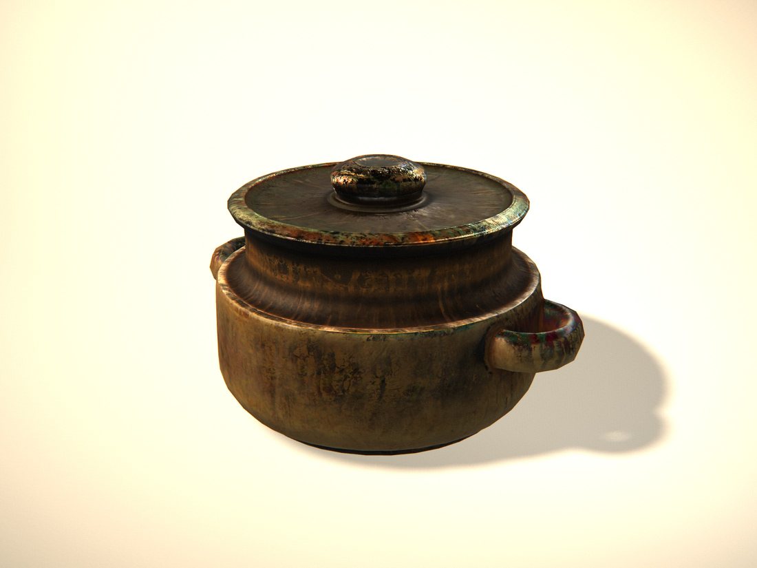 A brown lidded stoneware pot with a matte glaze and a small knob.